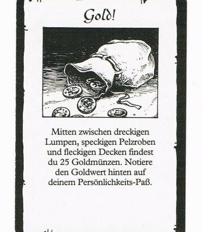 Schatz-Karte - 25 Goldmünzen - Hero Quest
