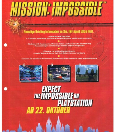 Mission Impossible - advertising page PS1