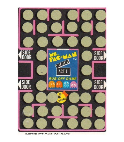Ms PAC MAN Rubbelkarte / Rub-Off Card - 1981 Fleer / Midway - Arcade Karte - Jetzt online Kaufen