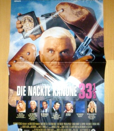 Die nackte Kanone 33 1/3 - Poster 90er Jahre 90s Film - Poster zum Film mit Lesli Nielsen