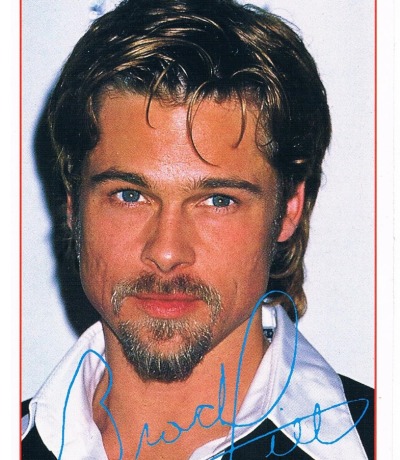 BRAVO Autogrammkarte Brad Pitt