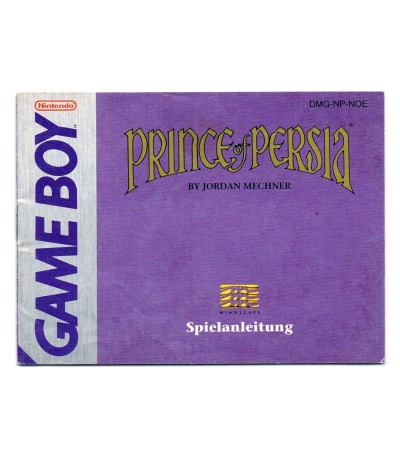 Prince of Persia - Bedienungsanleitung / Spielanleitung - Nintendo Game Boy
