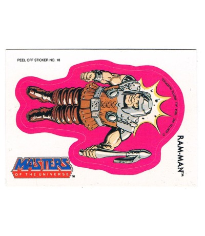 Ram Man Sticker von Topps - Masters of the Universe - 80er Merchandise