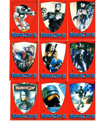 Robocop 2 - 9x Sticker - Topps 1990