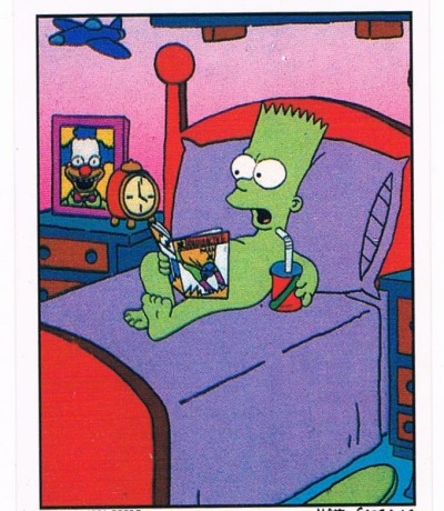 Panini Sticker No 104 - The Simpsons 1991