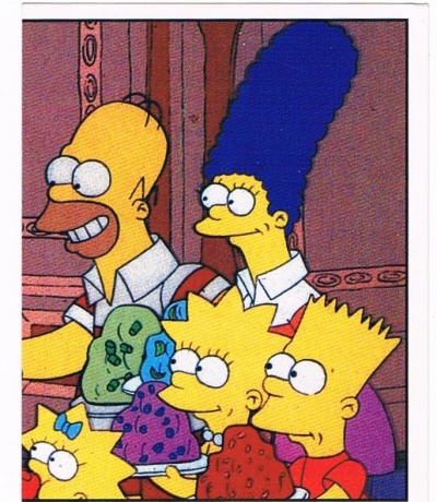 Panini Sticker No 107 - The Simpsons 1991