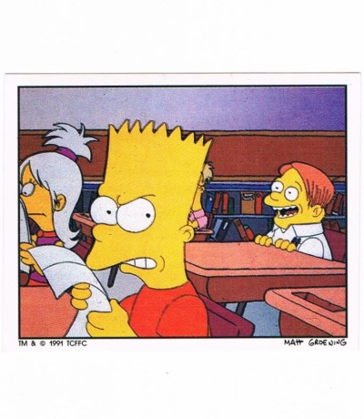 Panini Sticker Nr 70 - The Simpsons 1991