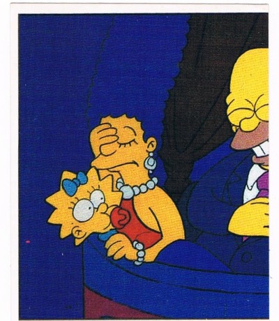 Panini Sticker No 92 - The Simpsons 1991