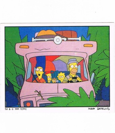 Panini Sticker Nr 166 - The Simpsons 1991