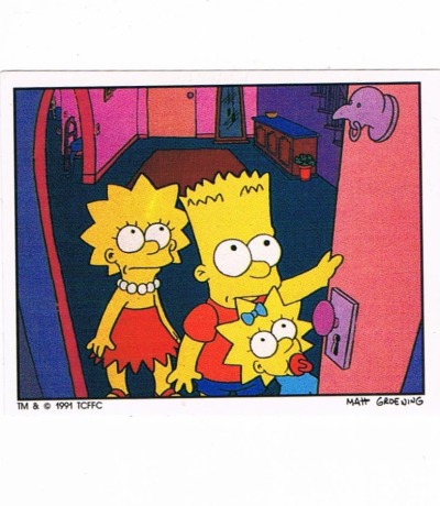 Panini Sticker No 19 - The Simpsons 1991