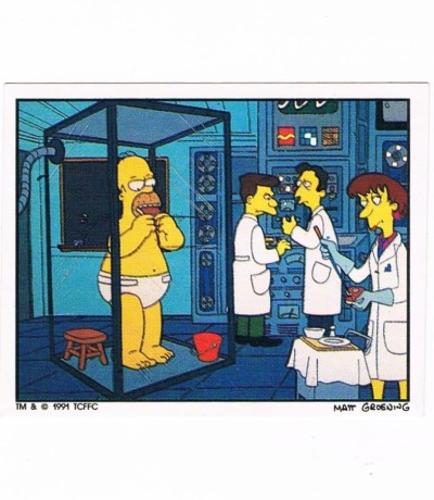Panini Sticker Nr 202 - The Simpsons 1991
