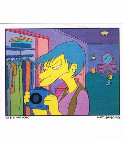 Panini Sticker No 32 - The Simpsons 1991