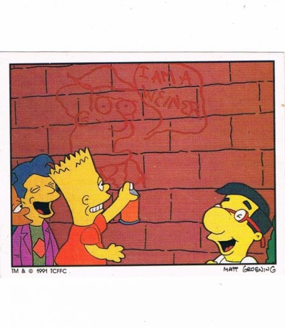 Panini Sticker Nr 66 - The Simpsons 1991