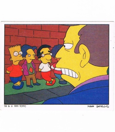 Panini Sticker Nr 68 - The Simpsons 1991