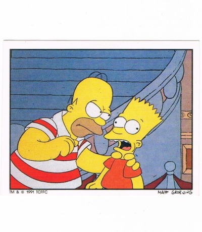 Panini Sticker Nr 108 - The Simpsons 1991
