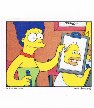 Panini Sticker Nr 135 - The Simpsons 1991