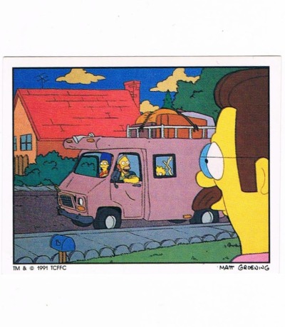 Panini Sticker Nr 163 - The Simpsons 1991