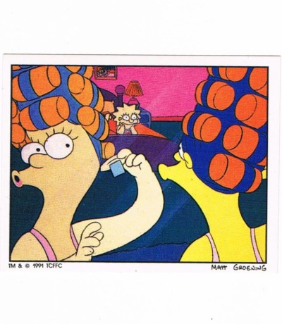 Panini Sticker No 18 - The Simpsons 1991