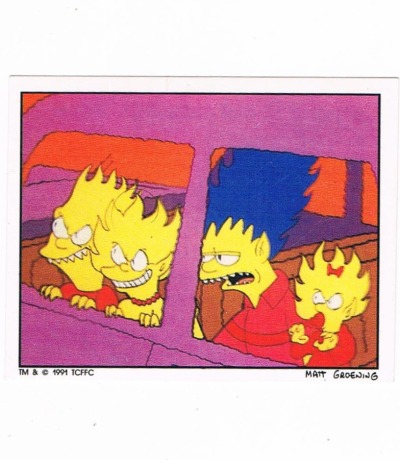Panini Sticker Nr 122 - The Simpsons 1991