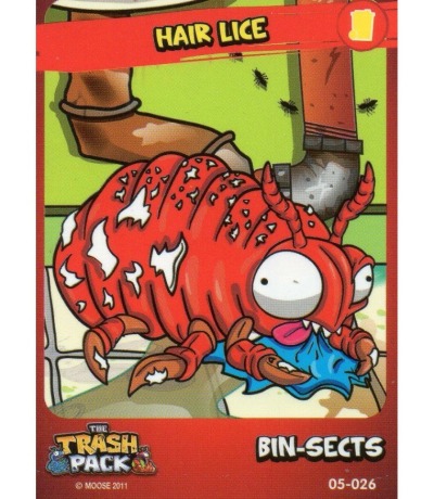 Hair Lice / Bin-Sects - The Trash Pack Trading Cards - Series 2