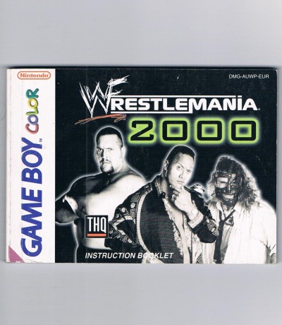 Wrestling Mania 2000 - Instruction - Nintendo Game Boy Color