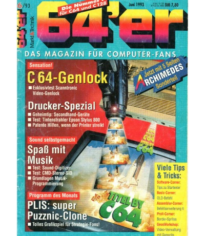 Ausgabe 6/93 1993 - 64er Magazin / Heft