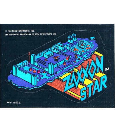 Zaxxon Star - Sega Sticker
