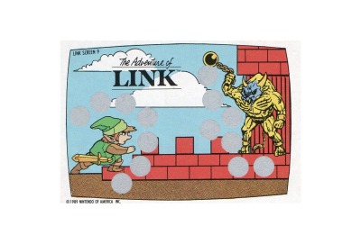 The Legend of Zelda 2 - The Adventure of Link - NES Rubbelkarte O-Pee-Chee / Nintendo 1989 -