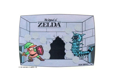 The Legend of Zelda - NES Rubbelkarte - Screen 8 Topps / Nintendo 1989 - Nintendo Game Pack Serie