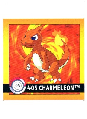 Sticker No. 5 Charmeleon/Glutexo - Pokemon / Artbox 1999