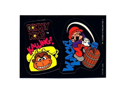 DONKEY KONG Sticker - Nintendo 1982 - 1982 Game&amp;Watch Arcade