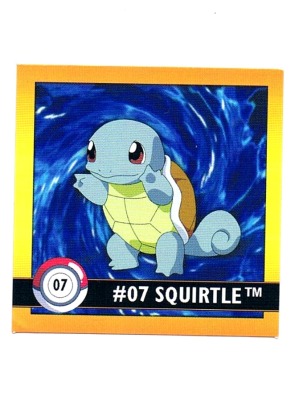 Sticker Nr. 7 Squirtle/Schiggy - Pokemon - Series 1 - Nintendo / Artbox 1999