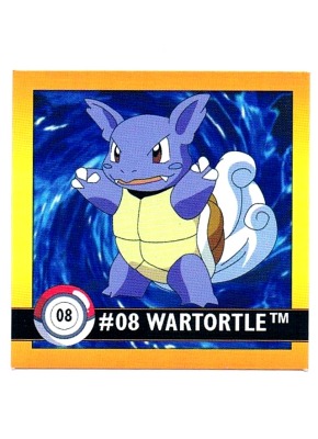 Sticker Nr 8 Wartortle/Schillok - Pokemon - Series 1 - Nintendo / Artbox 1999