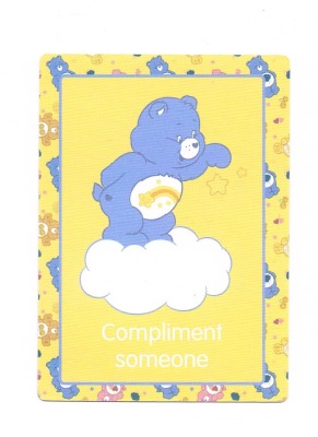 01. compliment someone - Care Bears / Glücksbärchis - Trading Card