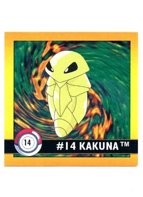 Sticker No. 14 Kakuna/Kokuna - Pokemon / Artbox 1999