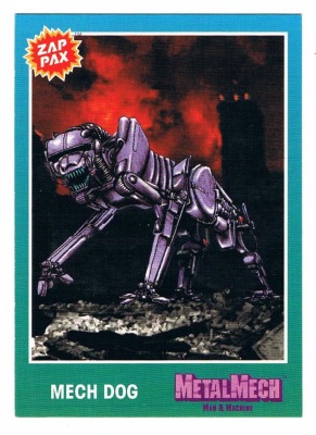 Zap Pax No 15 - Metal Mech Mech Dog - Nintendo NES - 90s Trading Card