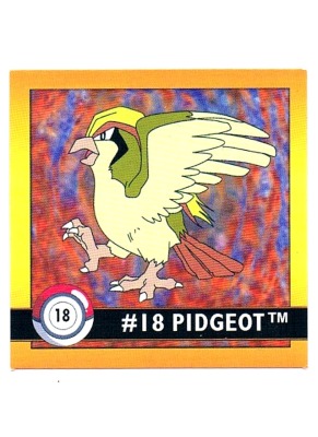 Sticker No. 18 Pidgeot/Tauboss - Pokemon / Artbox 1999