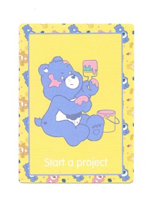 02 start a project - Care Bears - Trading Card