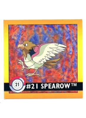 Sticker Nr. 21 Spearow/Habitak - Pokemon - Series 1 - Nintendo / Artbox 1999