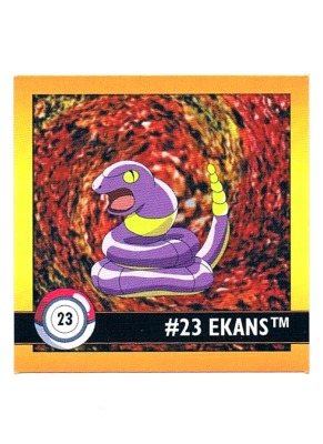 Sticker Nr 23 Ekans/Rettan - Pokemon - Series 1 - Nintendo / Artbox 1999