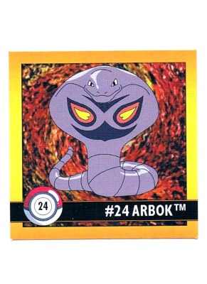 Sticker No 24 Arbok/Arbok - Pokemon / Artbox 1999