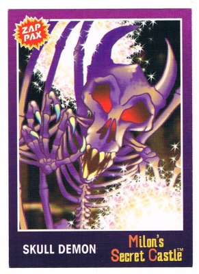 Zap Pax No 26 - Milons Secret Castle Skull Demon - Nintendo NES - 90s Trading Card
