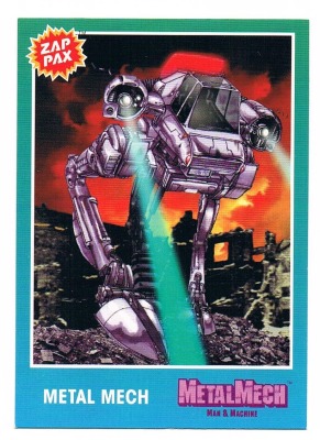 Zap Pax Nr 28 - Metal Mech Metal Mech - Nintendo NES - 90er Trading Card