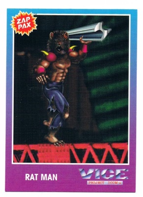 Zap Pax Nr 29 - VICE Project Doom Rat Man - Nintendo NES - 90er Trading Card