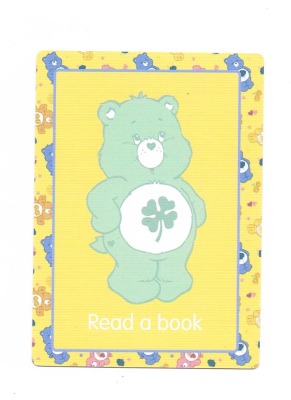 03. read a book - Care Bears - Trading Card