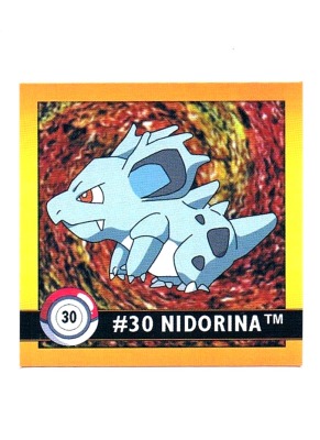 Sticker No 30 Nidorina/Nidorina - Pokemon / Artbox 1999