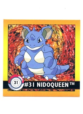 Sticker Nr 31 Nidoqueen/Nidoqueen - Pokemon - Series 1 - Nintendo / Artbox 1999