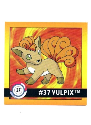 Sticker Nr 37 Vulpix/Vulpix - Pokemon - Series 1 - Nintendo / Artbox 1999
