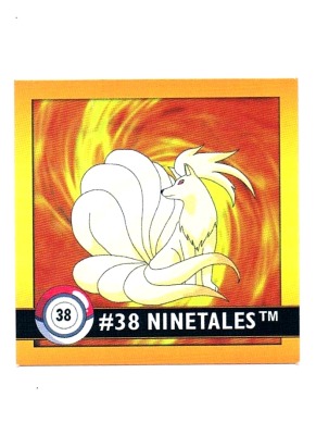 Sticker No. 38 Ninetales/Vulnona - Pokemon / Artbox 1999