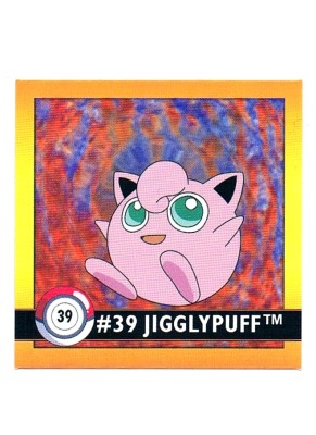 Sticker No. 39 Jigglypuff/Pummeluff - Pokemon / Artbox 1999
